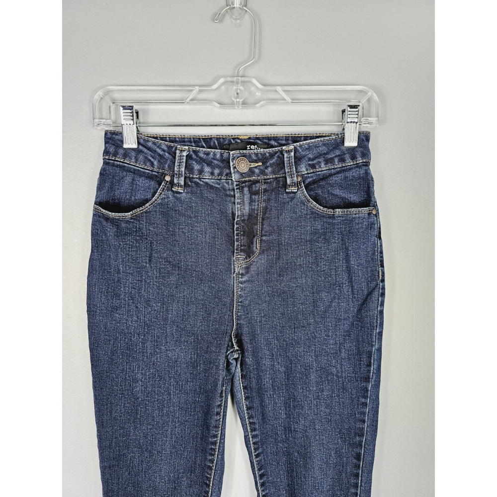 Refuge Women's Size 2 Skinny Ankle Mid Rise Dark Wash Stretch Jeans - Picture 2 of 7